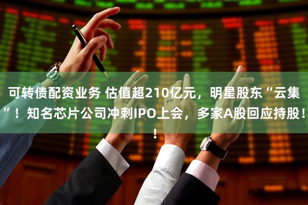 可转债配资业务 估值超210亿元，明星股东“云集”！知名芯片公司冲刺IPO上会，多家A股回应持股！